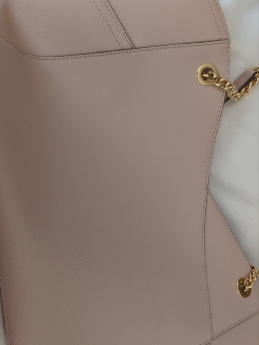 Michael Kors Pink Saffiano Chain-Handle Shoulder Tote - Picture 7 of 7